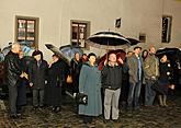 Opening of the exhibitions Karel Valter - 100x, Michal Singer - Circus maximus, Ingrid Cerny - Text Processing, Krumlov´s madona 2009, Egon Schiele Art Centrum Český Krumlov, 6.11.2009, photo by: Libor Sváček