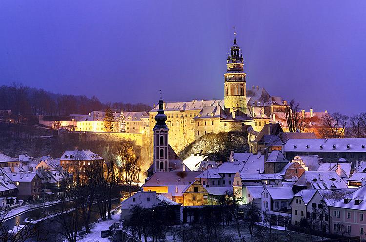 Český Krumlov im Winter