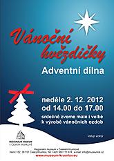 Adventní výtvarná dílna - vánoční hvězdičky 