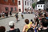 Fencing demonstration in Široká Street 