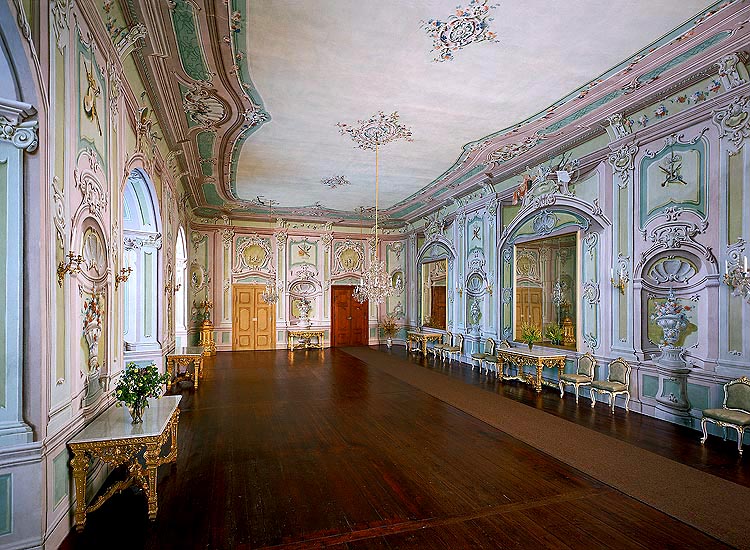 Spiegelsaal auf dem Schloss Český Krumlov