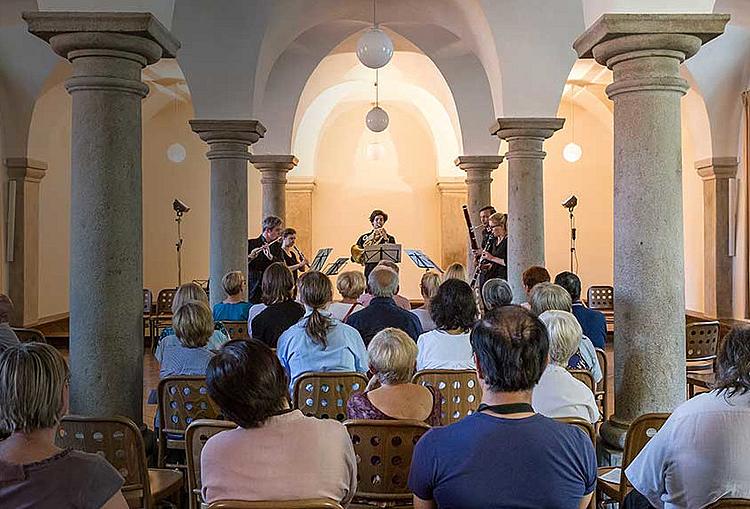 Sloupová síň na Zámku Český Krumlov