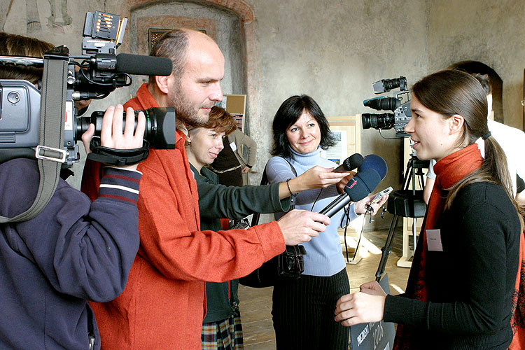 Interview s autorkou diplomové práce „Historische Fotografie: Probleme der Materialerfassung und Auswertung am Beispiel Josef und Franz Seidels (1880er-1950er)“ Theresou Langer, Universität Passau, foto: © Lubor Mrázek